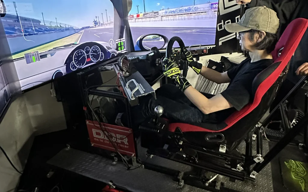 D.D.R AKIBA本店 難しい方のレーシングシミュレーターでGRAY FLAGのタイムアタック