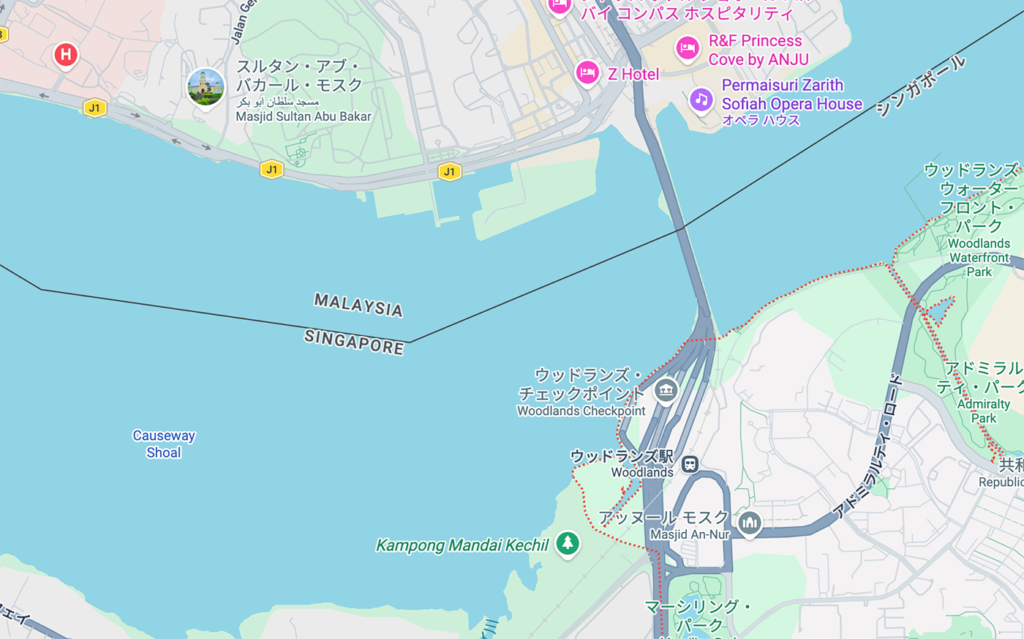 Woodlandsはシンガポールに入ってすぐ！ Johor Bahru and Woodlands