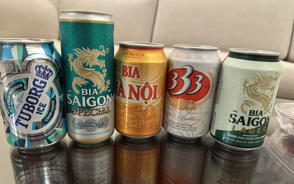 VinMartで買ったビールたち