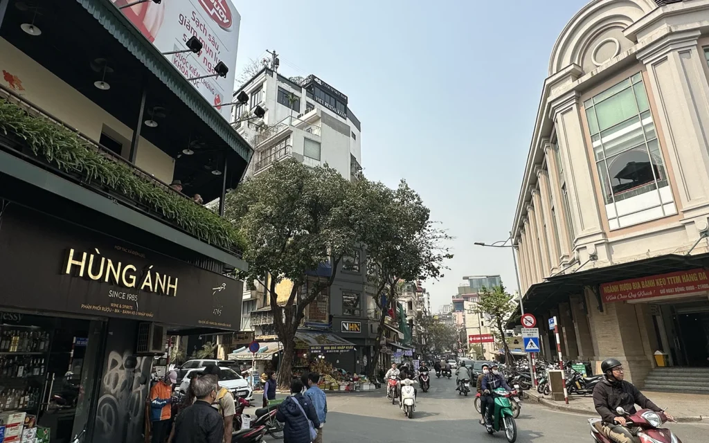 ハノイ Hang Da Market 交差点 旧市街