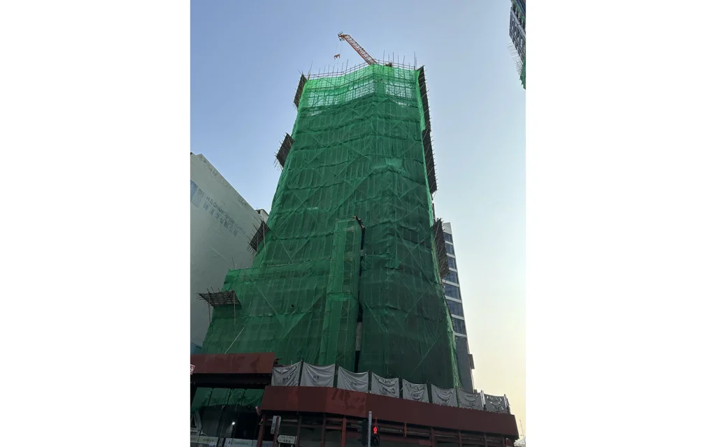 香港 竹 足場 建設現場