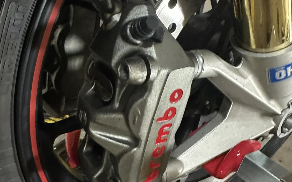 Ducati 1098S 完成後のブレーキキャリパー