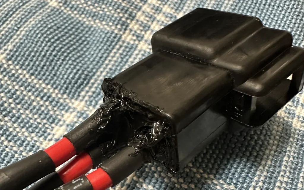 防水処理したカプラー